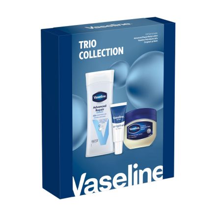 VASELINE ORIGINAL Комплект гел крем, 100мл.+лосион за тяло, 400мл.+ балсам за устни, 10мл.