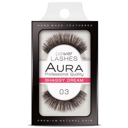 AURA POWER LASHES Изкуствени мигли 03 SHAGGY DREAM