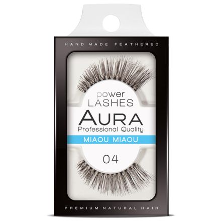 AURA POWER LASHES Изкуствени мигли 04 MIAOU MIAOU