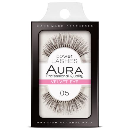 AURA POWER LASHES Изкуствени мигли 05 VELVET EYE