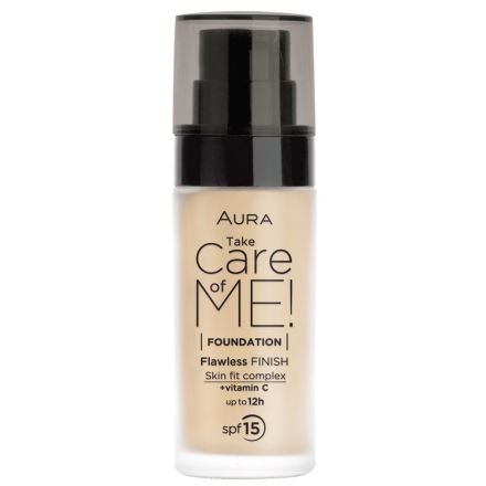 AURA TAKE CARE OF ME Фон дьо тен 801 LIGHT BEIGE, 30 мл. AURA TAKE CARE OF ME Фон дьо тен 801 LIGHT BEIGE, 30 мл.