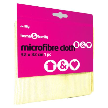 HOME&FAMILY Микрофибърна Кърпа 32Х32 1 Бр.