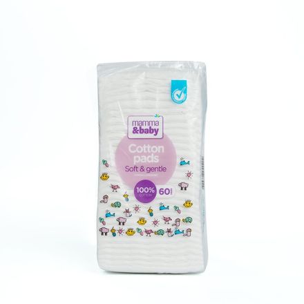 MАММА&BABY Памучни тампони за майки и бебета 60 бр.