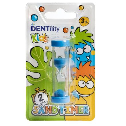 DENTILITY KIDS Пясъчен часовниик за миене на зъби син, 1бр. 