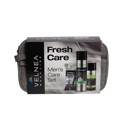 VELNEA MEN FRESH CARE  Подарчън комплект део спрей, пяна за бръснене и самобртъсначки 