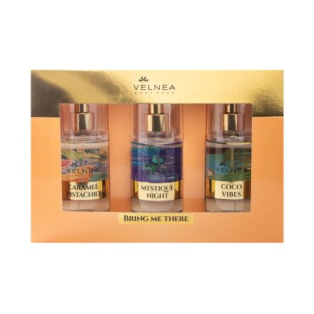  VELNEA  BRING ME THERE Комплект боди мист  3X100мл.