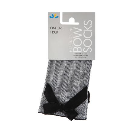 LILLY HERRINGBONE Чорапи с панделка