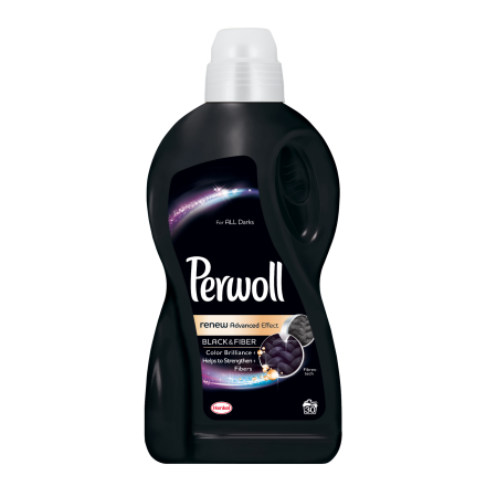 PERWOLL BLACK & FIBER Течен перилен препарат, 30 пранета, 1.8 л.