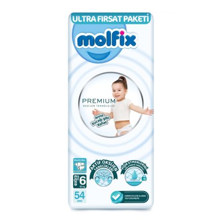MOLFIX PREMIUM XL 6 15+КГ Пелени, 54бр.