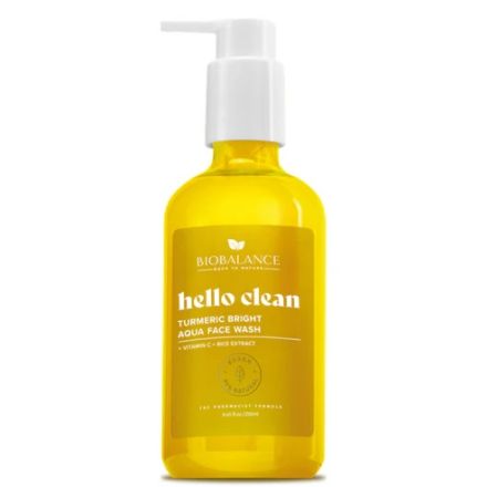 BIOBALANCE HELLO CLEAN TURMERIC BRIGHT Измивен гел за лице с куркума, 250 МЛ