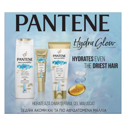 PANTENE HYDRA GLOW Комплект Шампоан, 300 мл + Балсам, 200 мл  и Серум, 70 мл