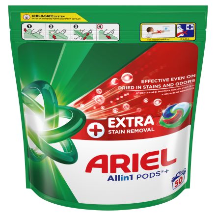 ARIEL ALLlin1 PODS® EXTRA CLEAN Капсули за пране, 50 пранета