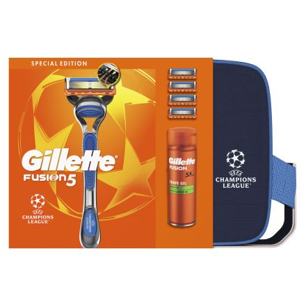 GILLETTE FUSION Комплект 4 ножчета+гел за бръснене