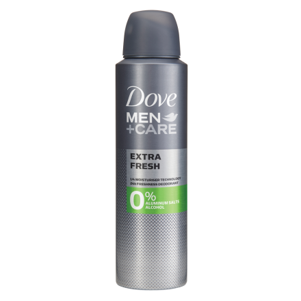 DOVE MEN +CARE Мъжки део спрей Extra fresh 0% алуминий, 150 мл.
