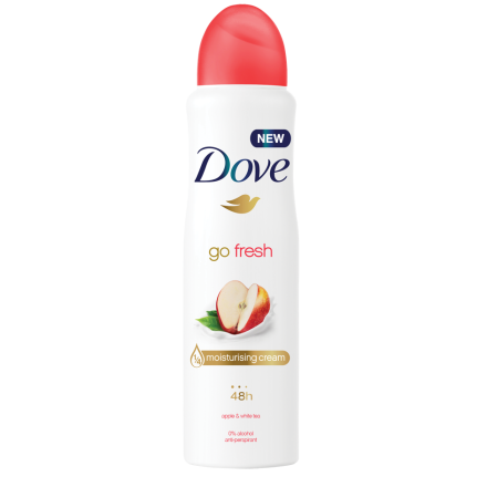 DOVE Дамски део спрей ябълка и бял чай, 150 мл.
