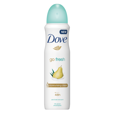 DOVE GO FRESH Дамски део спрей круша и алое, 150 мл.