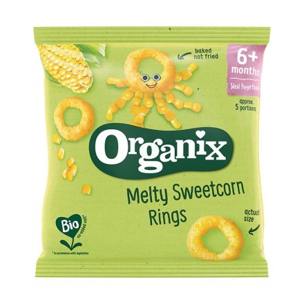 ORGANIX Снакс царевични рингове, 20гр