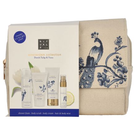 RITUALS AMSTERDAM Подаръчен комплект душ гел, хидратиращ крем за тяло, скраб за тяло, ароматчн спрей за коса и тяло