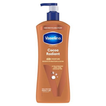 VASELINE Лосион за тяло с помпа какао, 600мл.
