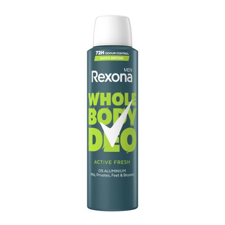 REXONA WHOLЕ BODY ACTIVE FRESH Мъжки део спрей за тяло, 150мл.