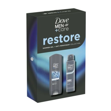 DOVE COMFORT Подаръчен комплект мъжки кутия Део 150 мл + Душ Гел 250 мл