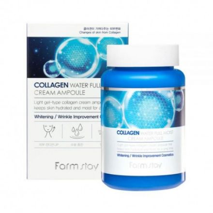 FARMSTAY COLLAGEN WATER FULL MOIST CREAM AMPOULE Ампула за лице с колаген 