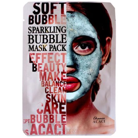 CHAMOS ACACI SPARKLING BUBBLE MASK PACK Маска за лице, 25 мл.