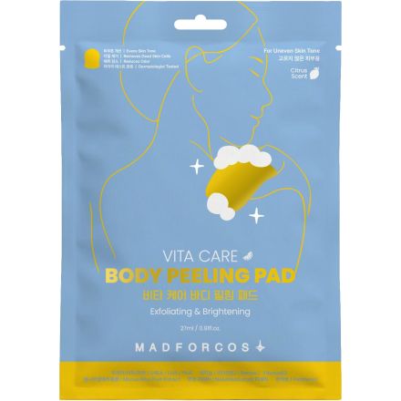 MADFORCOS VITA CARE EXFOLIATING&BRIGHTENING Пилинг пад за тяло с витаминен комплекс, 27мл.