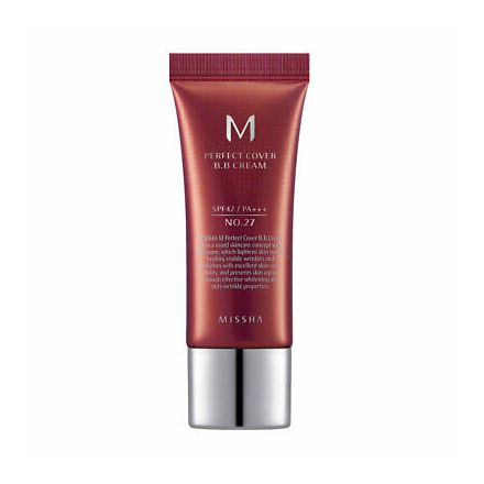 MISSHA M PERFECT COVER BB Крем spf42 No.27/Honey Beige, 20 мл.