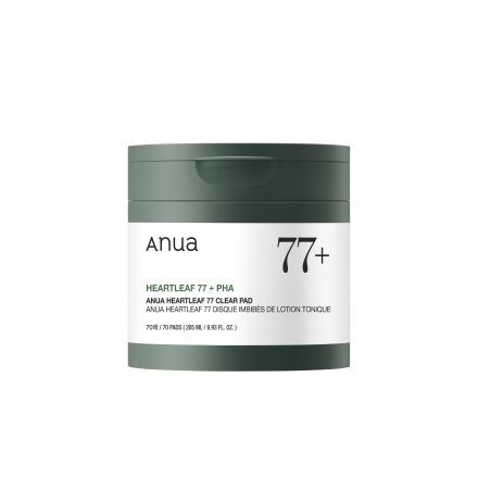 ANUA HEARTLEAF 77% Почистващи тонер падове за лице, 205мл.