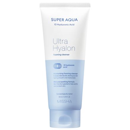 MISSHA SUPER AQUA ULTRA HYALRON CLEANSING Пяна, 200мл.