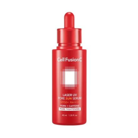 CELL FUSION C LASER UV PUR SPF50+ PA++++ Серум за лице с токоферол, кофеион, нискомолекулярен колаген и екстракт от черупки на кестен, 40мл.