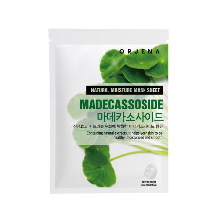 ORJENA NATURAL MOISTURE SHEET MASK MADECASSOSIDE Маска за лице с мадекасозид, 1бр.