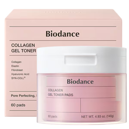 BIODANCE COLLAGEN Почистващи тонер падове за лице, 60бр.