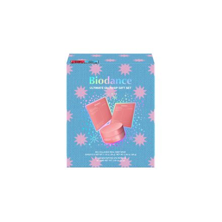 BIODANCE ULTIMATE GLOW COLLAGEN Комплект шийт маска 2бр.+пептидни пачове за очи