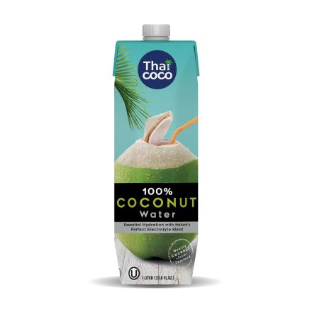 THAI COCO Кокосова вода 100%, 1л.