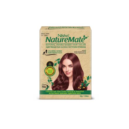 NISHA NATURAL Къна за коса №450, тъмен махагон