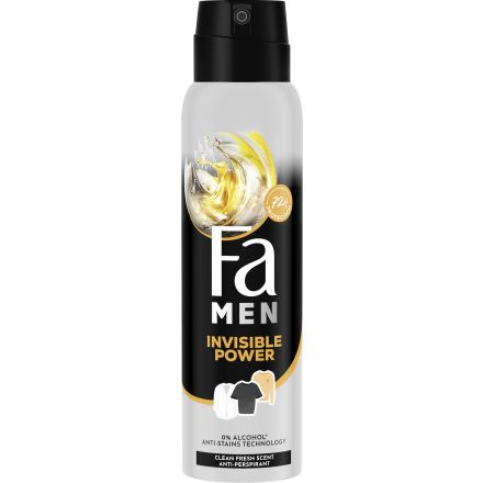 FA MEN INVISIBLE POWER Мъжки део спрей, 150 мл.