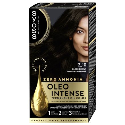 SYOSS OLEO INTENSE Боя за коса 2-10 Black brown