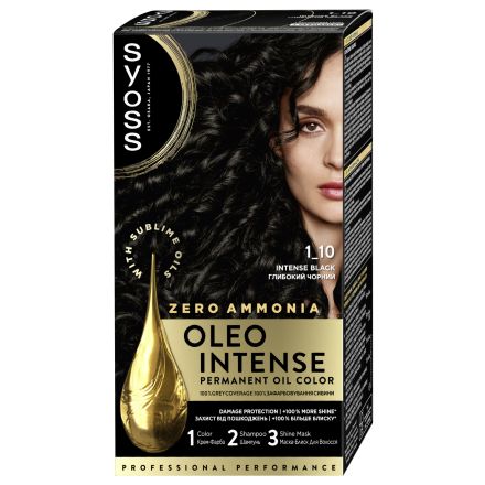 SYOSS OLEO INTENSE  Боя за коса 1-10 Intense black