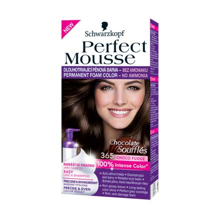 SCHWARZKOPF PERFECT MOUSSE Мус боя за коса 365 Choco fudge