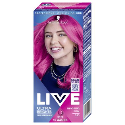 LIVE ULTRA BRIGHTS Боя за коса 093 Shocking pink
