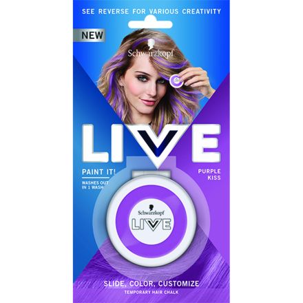LIVE PAINT IN! Тебешир за коса Purple kiss