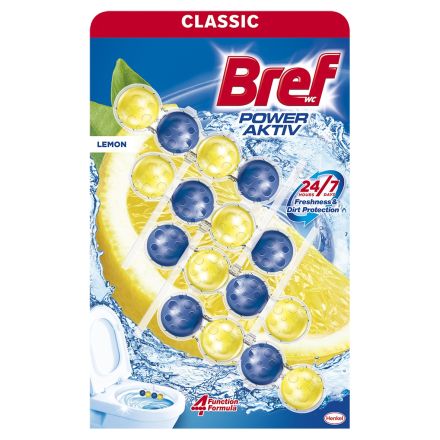 BREF POWER AKTIV LEMON WC Тоалетно блокче, 4X50ГР