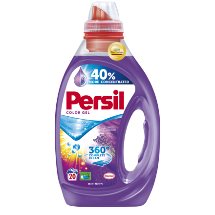 PERSIL COLOR GEL Течен перилен препарат LAVENDER 360 COMPLETE CLEAN, 20 пранета, 1 л.