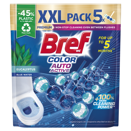 BREF COLOR AKTIV EUCALYPTUS Ароматизатор за тоалетна,5x50гр.