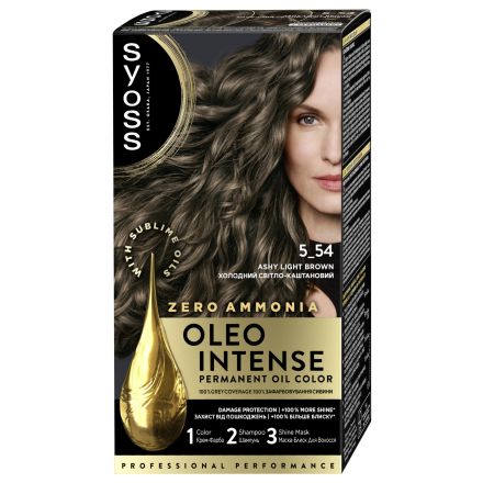 SYOSS OLEO INTENSE Боя за коса 5-54 Ashy Light Brown