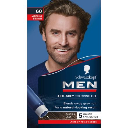 SCHWARZKOPF Men Perfect NATURAL MEDIUM BROWN 60 Боя за коса