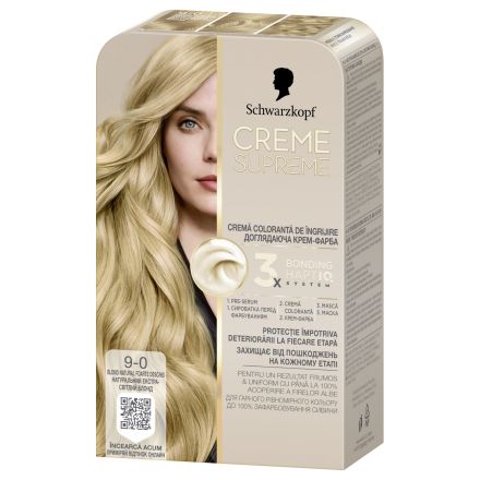 SCHWARZKOPF CREME SUPREME 9-0 Естествено Много Светло Русо