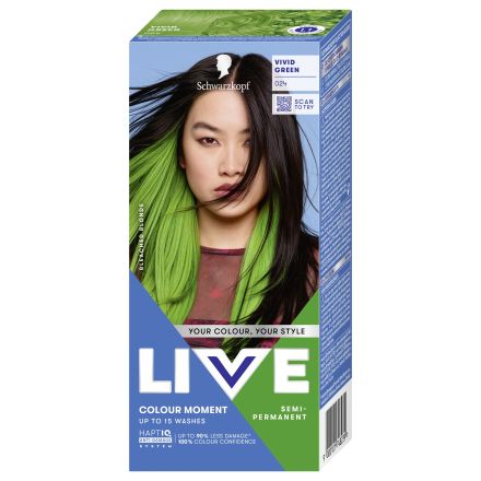 LIVE ULTRA BRIGHTS Боя за коса 024 Vivid Green
